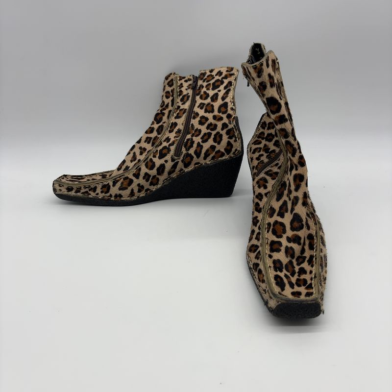 Pons Quintana Leopard Print Ankle Boots